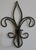 Mid-Century Modern 1970s Wrought Iron Fleur-De-Lis Candle Sconces- a Pair For Sale - Image 3 of 3