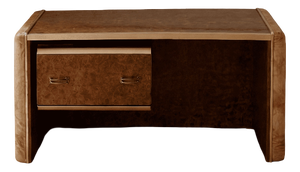 Vintage Sideboard in Elm Burl and Brass, 1960s