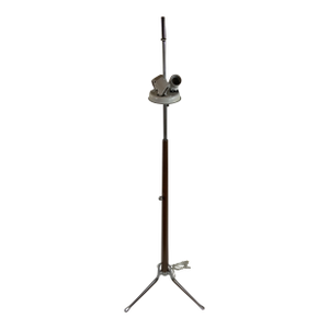 Mid Century Gerald Thurston Lightolier Wood and Metal Floor Lamp