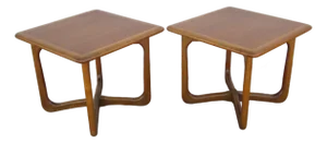 Mid 20th Century 2 Lane Perception Snack Tables Model 908-18