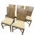 American McGuire Set/6 Rattan Leather Dining Chairs For Sale - Image 3 of 10