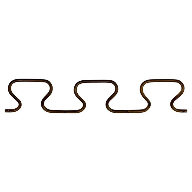 Azucena At3 Greca Brass Wall Coat Rack with Greek Key Design, 1950s For Sale - Image 12 of 12