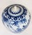 Blue Vintage Chinese Blue & White Porcelain Ginger Jar With Birds & Bamboo, Wood Stand For Sale - Image 8 of 10