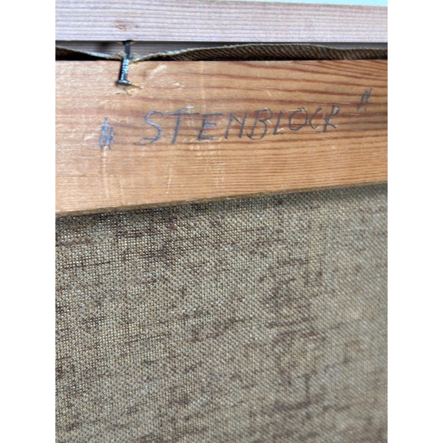 Ingrid Bade, Abstract Landscape, 1960s, Oil on Canvas, Framed For Sale - Image 6 of 18