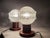 Wood Mid-Century Portuguese Modern Wood and Frosted Glass Table Lamps, 1960s, Set of 2 For Sale - Image 7 of 17