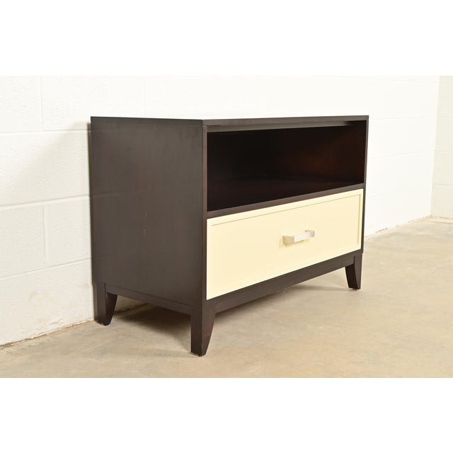 Kindel Furniture Kindel Furniture Modern Hollywood Regency Cabinet or Bedside Chest For Sale - Image 4 of 12