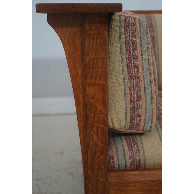 Stickley Mission Oak Prairie Club Chair For Sale - Image 15 of 18