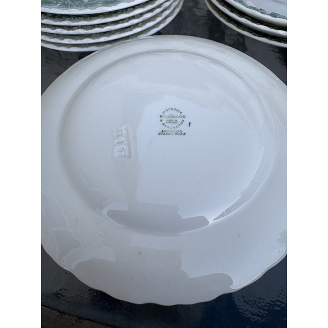 Wedgwood Queensware Cream and Celadon 1 Cup and Saucer, 4 Saucers, 6 Bread and Butter Plates. These all have 1960’s date...