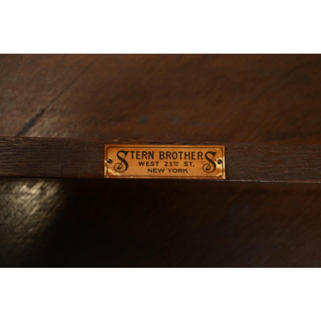 Stickley Brothers Antique Mission Oak Arts & Crafts Center Table or Lamp Table, Circa 1910 For Sale - Image 9 of 10