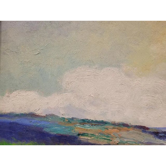 Blue Damián Segarra Codina, Landscape, 20th Century, Oil on Canvas, Framed For Sale - Image 8 of 13