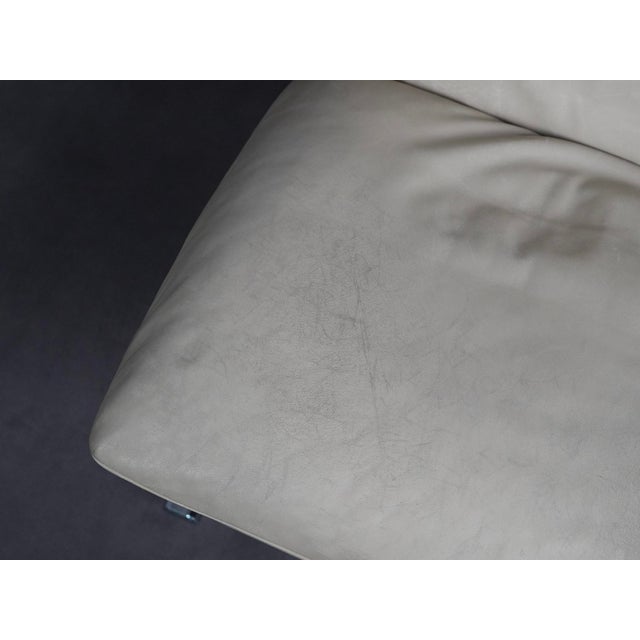 Cream DS-2030 Lounge Chair in Leather by Hans Eichenberger for de Sede, Switzerland, 1970s For Sale - Image 8 of 11
