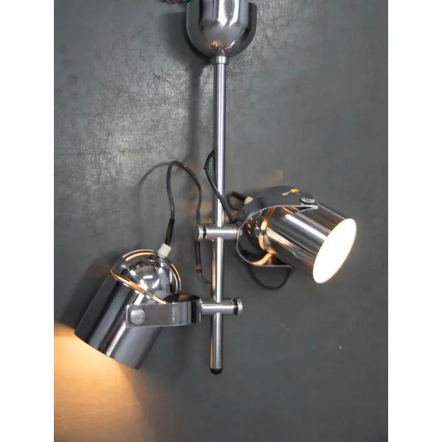 Silver Ceiling Light with Adjustable Shades from Indra, 1970s For Sale - Image 8 of 9