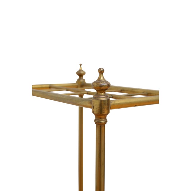 Victorian Brass Umbrella Stand, 1880s For Sale - Image 3 of 7