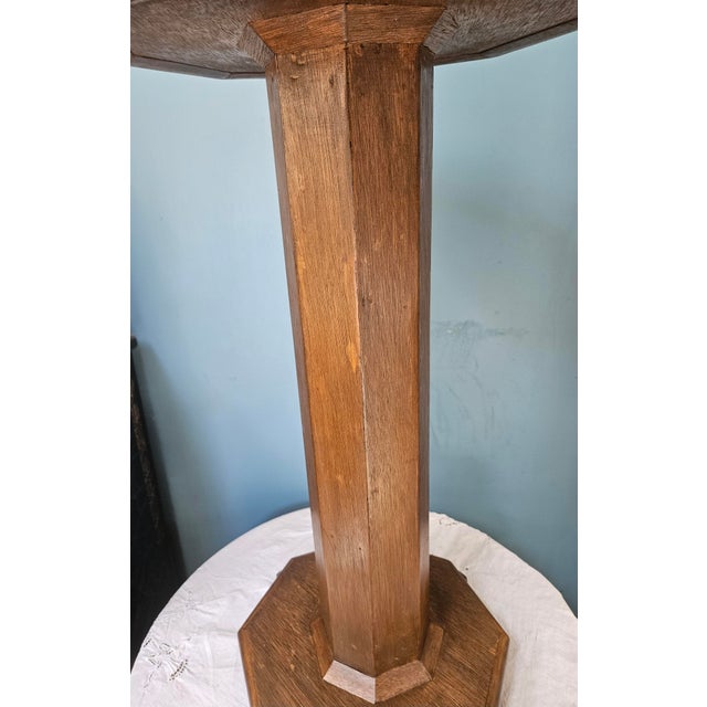 Arts & Crafts Mission Style American Arts and Craft Pedestal Stand For Sale - Image 3 of 12
