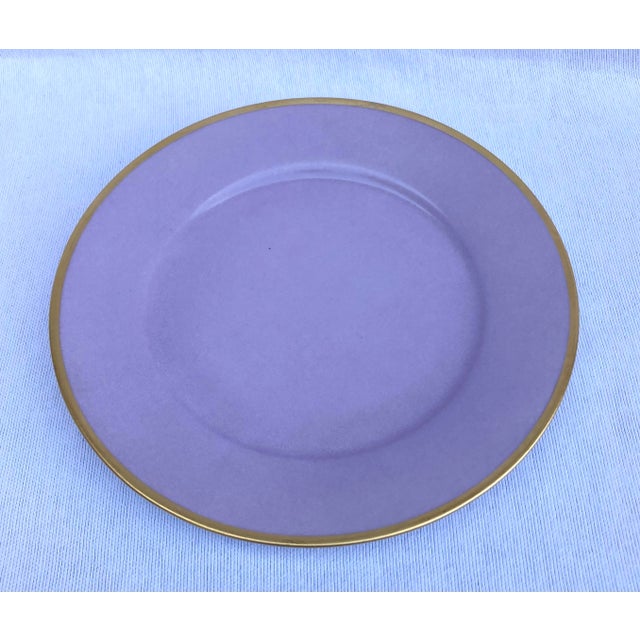 Sandrine Ganem Paris Hand Painted Limoges Salad Plates - Lot of 3 For Sale - Image 4 of 6