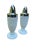 Mid-Century Modern White Milk Glass Hobnail Salt & Pepper Shakers- A Pair For Sale - Image 3 of 11