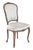 French Striped Side Chair For Sale