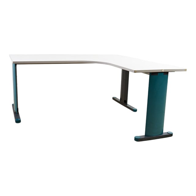 Modern Corner Desk in Wood For Sale