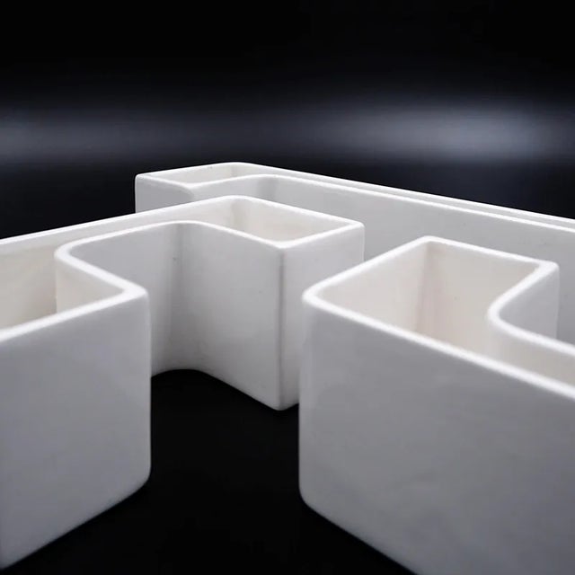 Tremiti Ceramics Set by Angelo Mangiarotti for Danese, Italy, 1964, Set of 3 For Sale - Image 5 of 10