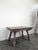 Extendable Oak Table with Marquetry Top and Baluster Legs, 1940s, in Very Good conditions. Designed 1920 to 1949