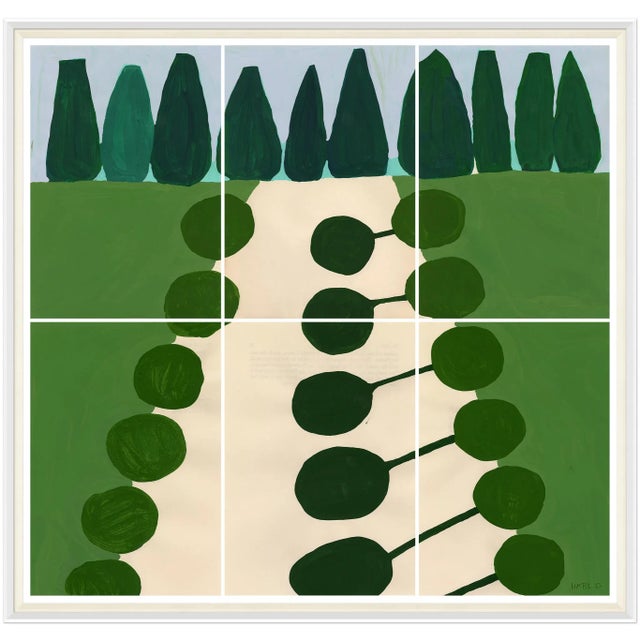 Contemporary Afternoon Light in the Garden Art Print by Susan Hable For Sale - Image 3 of 3