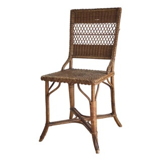 Vintage Rattan Chair by R. Wengler, Copenhagen For Sale