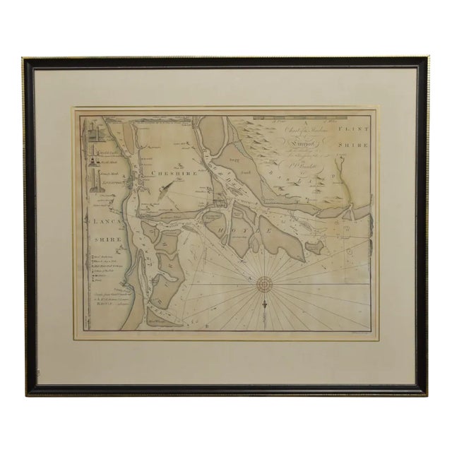 Chart of the Harbour of Liverpool For Sale