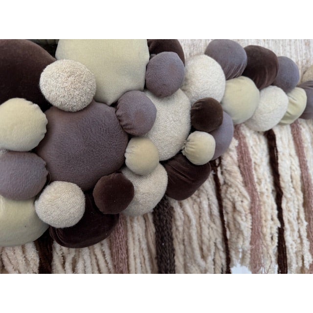 1970s Mid-Century Modern Macrame Art Wall Sculpture For Sale - Image 4 of 8