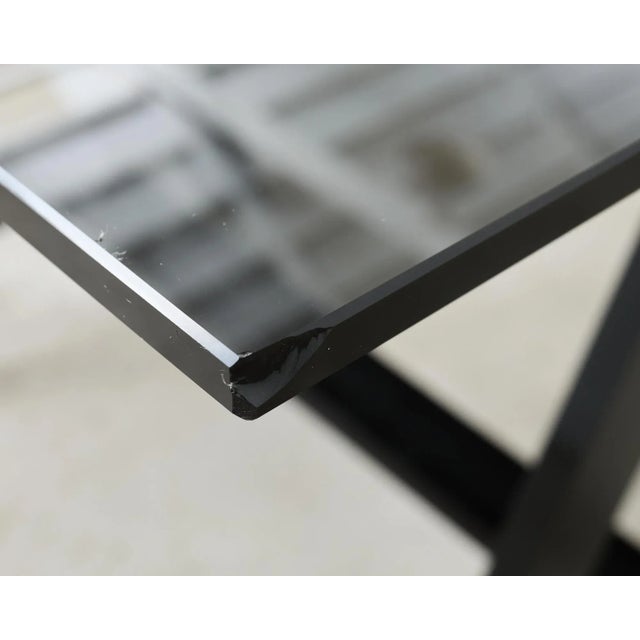 Alexandra Von Furstenberg Acrylic Blacksmith Desk Writing Table For Sale - Image 12 of 12