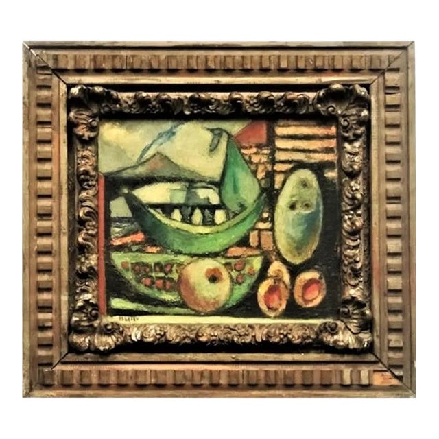 Nicolas Issaiev, Still Life with Fruits, Original Oil Painting, Ca. 1920’s For Sale