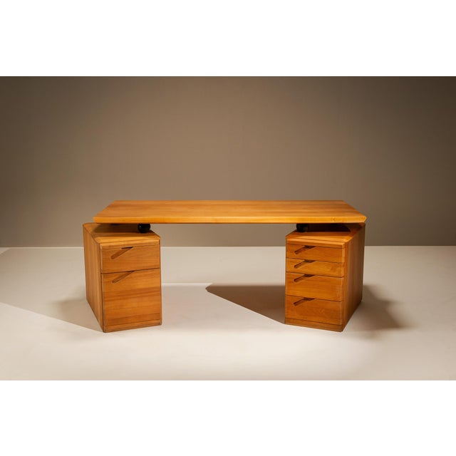 Adjustable Desk in Beech by Seltz, France, 1980s For Sale - Image 6 of 18