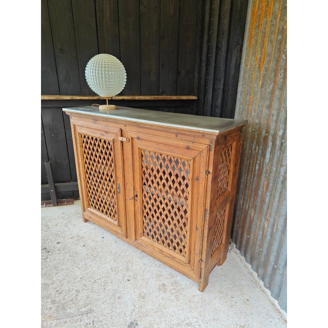Pine Buffet with Zinc Top, 19th Century For Sale - Image 4 of 18