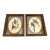 Vintage Mid Century Italian Small Wood Framed Bird Prints, a Pair For Sale
