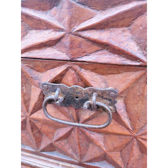 Wood Italian Carved Wooden Chest, 19th Century For Sale - Image 7 of 13