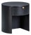 Marlow Black Wood Round Nightstand For Sale