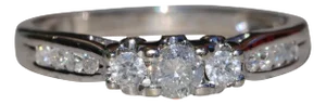 The Dixon House: Ladies White Gold Three Stone Diamond Engagement Ring