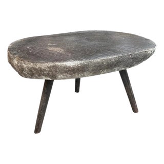 Andrianna Shamaris River Stone Side Table For Sale