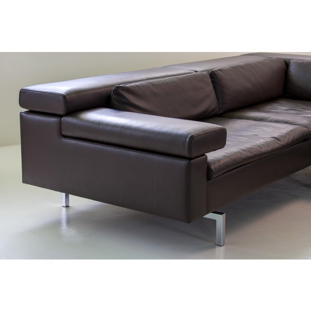 Shiva Corner Lounge Sofa in Leather Jean-Pierre Audebert for Jori, 2010s, Set of 2 For Sale - Image 6 of 14