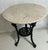 Vintage English Victorian Cast Iron Table With Marble Top For Sale In New York - Image 6 of 6