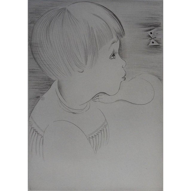Mily Possoz, L'Enfant et le papillon, Etching For Sale - Image 7 of 7