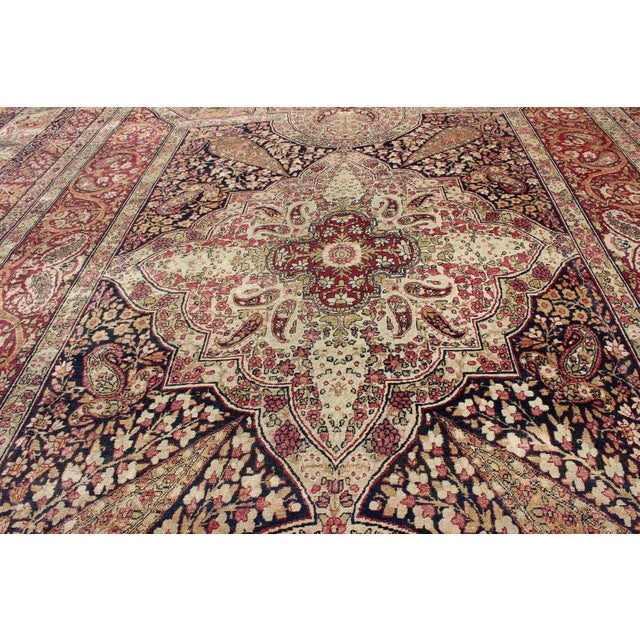 Tribal Large Antique Persian Lavar Kerman Large Rug With Incredible Details 11'6 X 16'7 For Sale - Image 3 of 8
