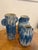 Mediterranean Paros Blue Vase, Set of 3 For Sale - Image 3 of 4