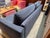 American Leather for Crate & Barrel Queen Bedford Trundle Sleep Sofa, Lake Chenille For Sale - Image 9 of 12