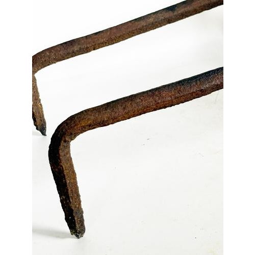 Cast Iron Andirons, France, 1960, Set of 2 For Sale - Image 10 of 18