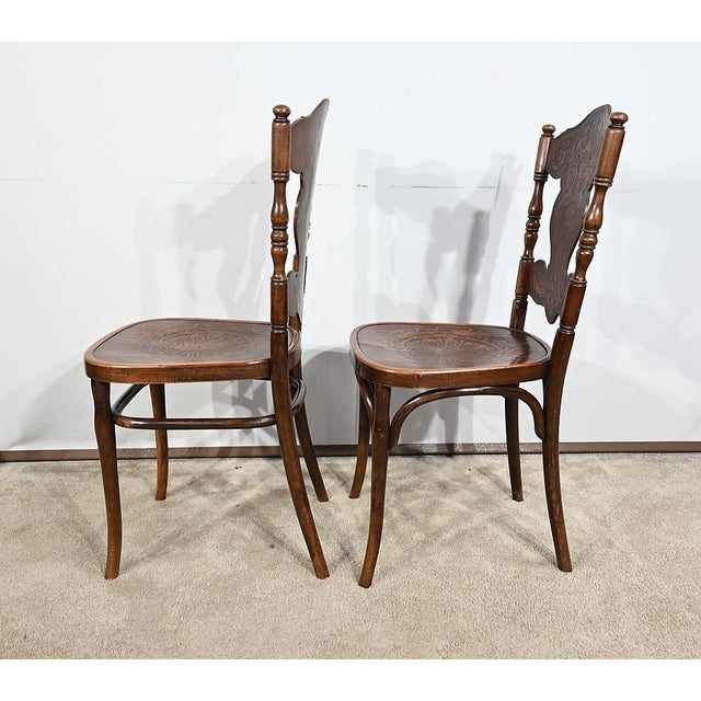 Set of N ° 67 Dining Chairs by Jacob & Josef Kohn, 1900s For Sale - Image 4 of 18