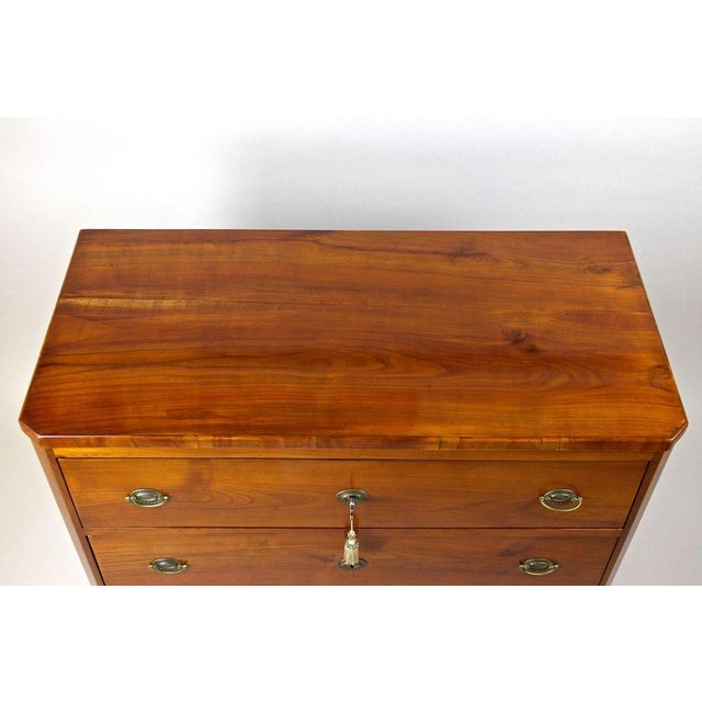 Biedermeier Cherrywood Chest of Drawers, Austria, 1830s For Sale - Image 4 of 18