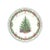 Christmas place setting with Spode-style Christmas tree designed by Christopher Radko. Designed by and marked Christopher...