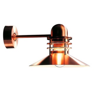 Louis Poulsen 'Nyhavn' Copper Outdoor Wall Lamp