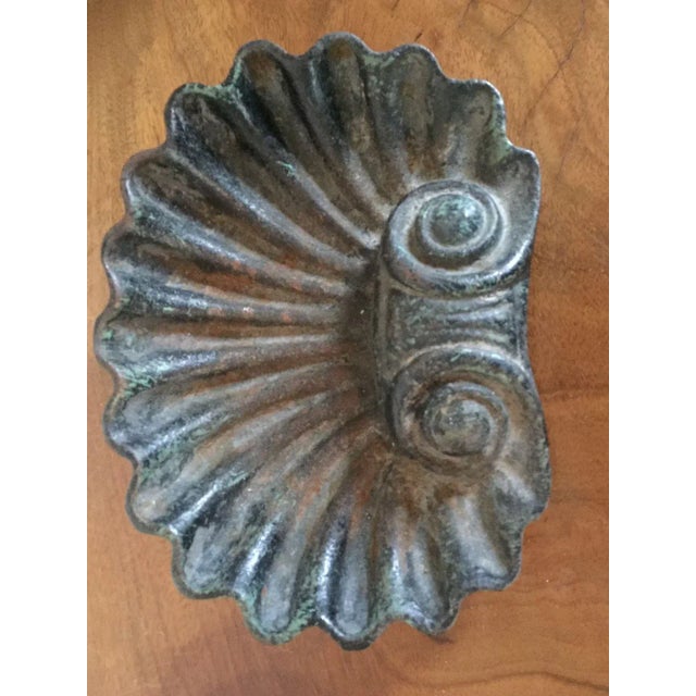 19th Century Cast Iron Shell Form Garden Ornament For Sale In New York - Image 6 of 11