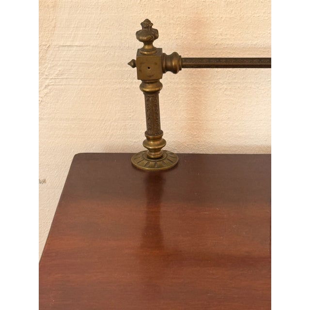 English Regency Mahogany Server With Brass Gallery For Sale - Image 10 of 13